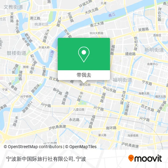 宁波新中国际旅行社有限公司地图