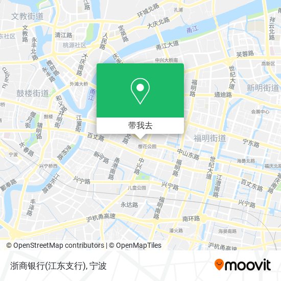 浙商银行(江东支行)地图