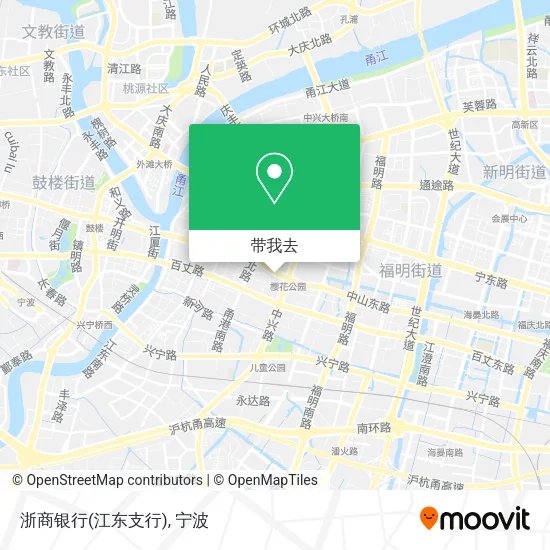 浙商银行(江东支行)地图