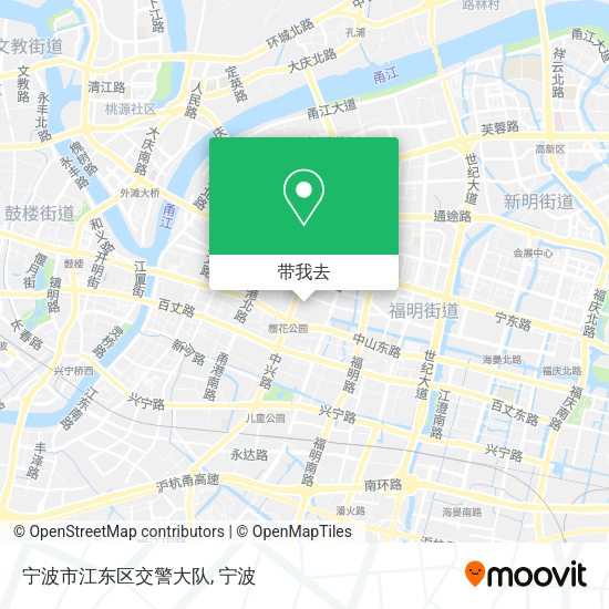 宁波市江东区交警大队地图