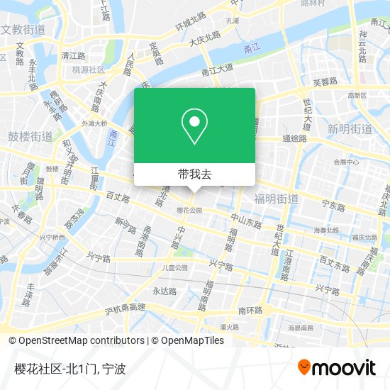 樱花社区-北1门地图