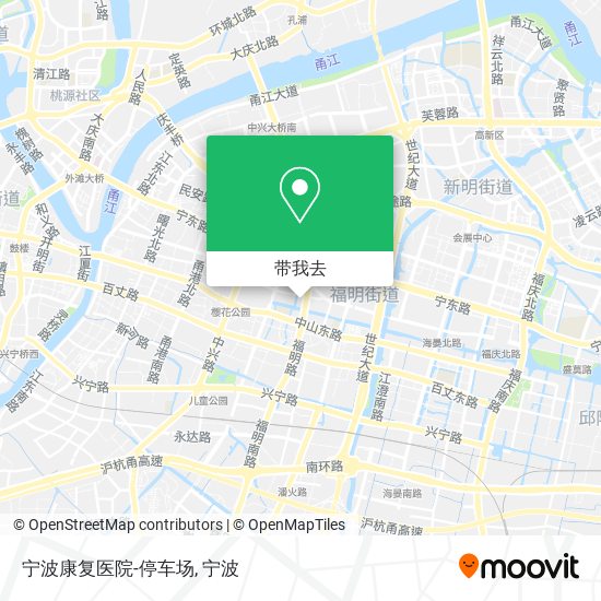 宁波康复医院-停车场地图