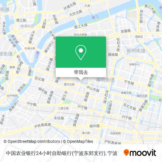 中国农业银行24小时自助银行(宁波东郊支行)地图