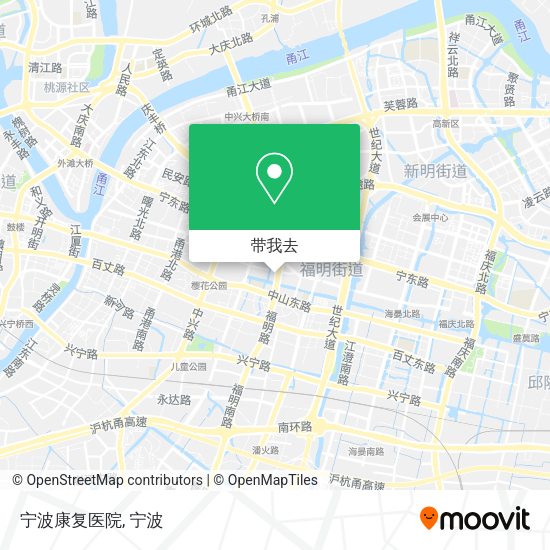 宁波康复医院地图