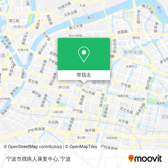 宁波市残疾人康复中心地图