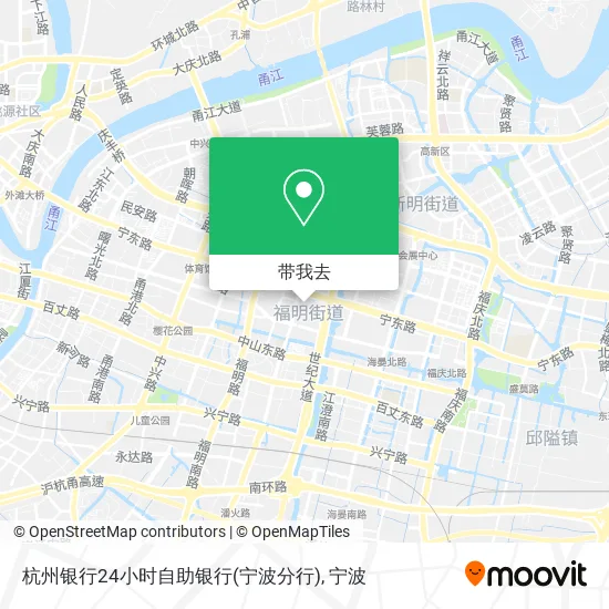 杭州银行24小时自助银行(宁波分行)地图
