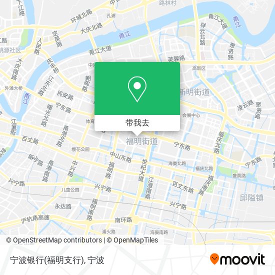 宁波银行(福明支行)地图
