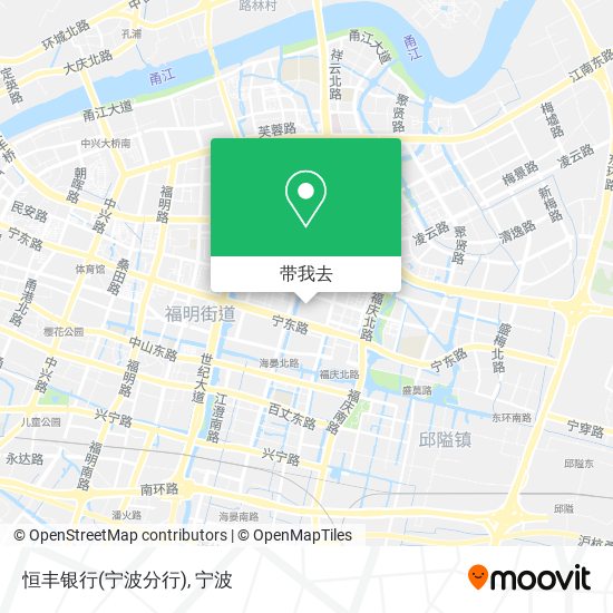 恒丰银行(宁波分行)地图