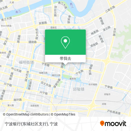 宁波银行(东城社区支行)地图