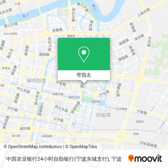 中国农业银行24小时自助银行(宁波东城支行)地图