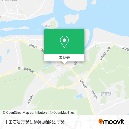 中国石油(宁波进港路加油站)地图