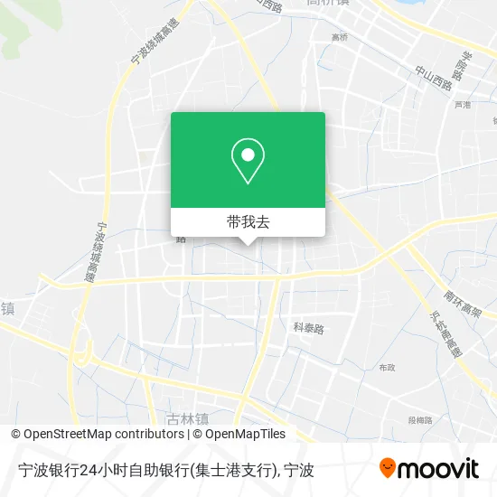 宁波银行24小时自助银行(集士港支行)地图