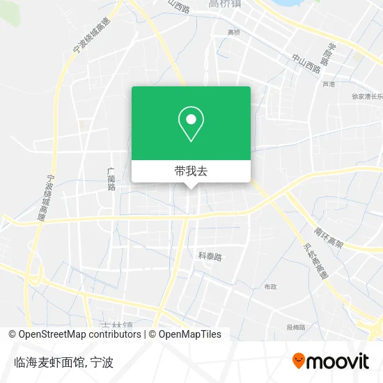 临海麦虾面馆地图