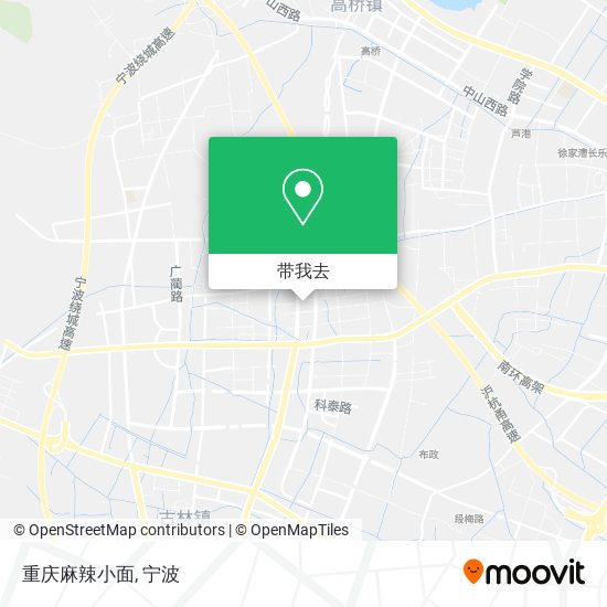重庆麻辣小面地图