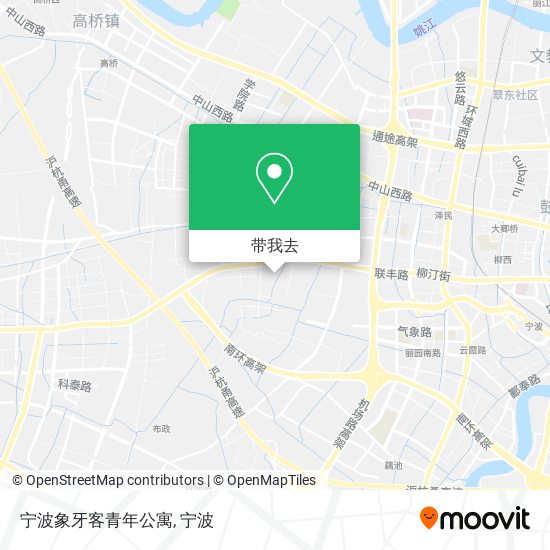 宁波象牙客青年公寓地图