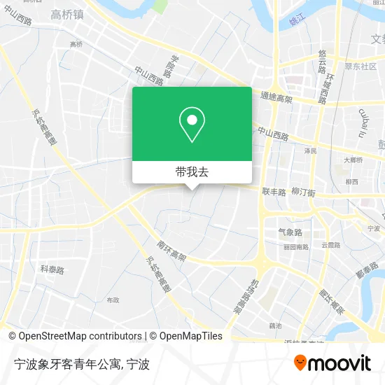 宁波象牙客青年公寓地图