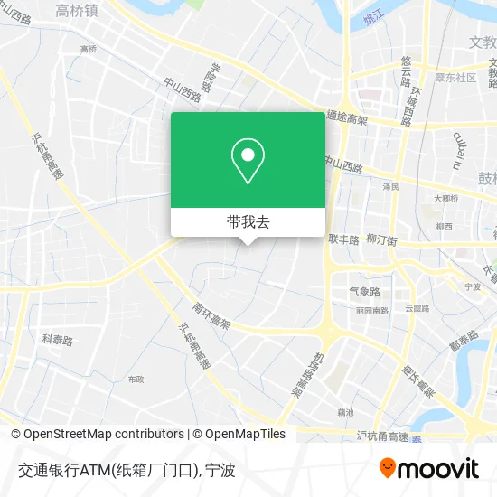 交通银行ATM(纸箱厂门口)地图