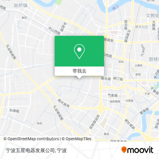 宁波五星电器发展公司地图