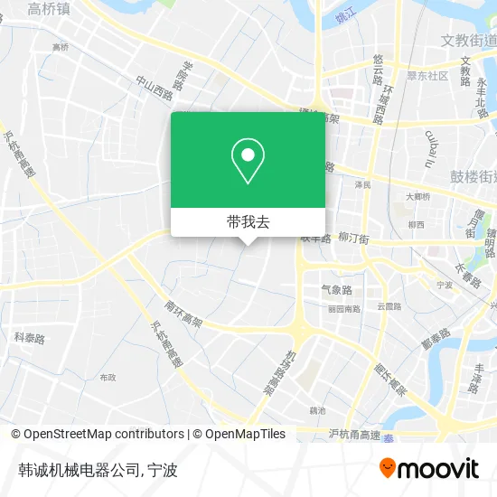 韩诚机械电器公司地图