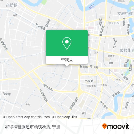 家得福鞋服超市藕缆桥店地图