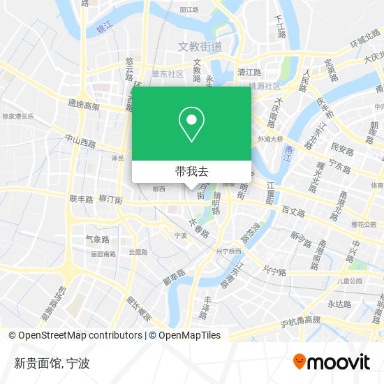 新贵面馆地图