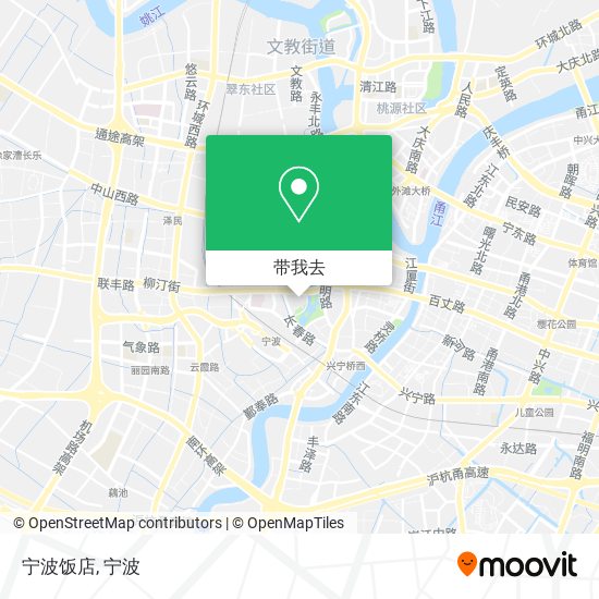 宁波饭店地图