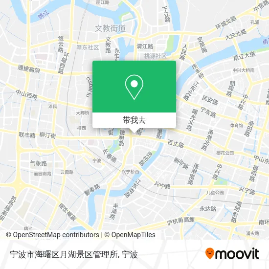 宁波市海曙区月湖景区管理所地图