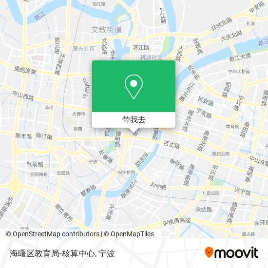 海曙区教育局-核算中心地图