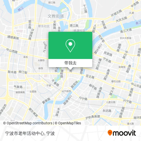 宁波市老年活动中心地图
