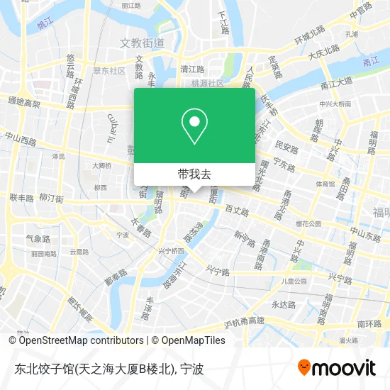 东北饺子馆(天之海大厦B楼北)地图