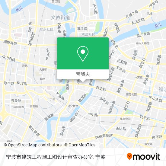宁波市建筑工程施工图设计审查办公室地图