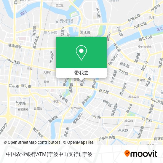 中国农业银行ATM(宁波中山支行)地图