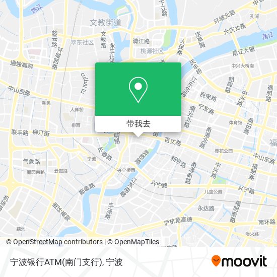 宁波银行ATM(南门支行)地图