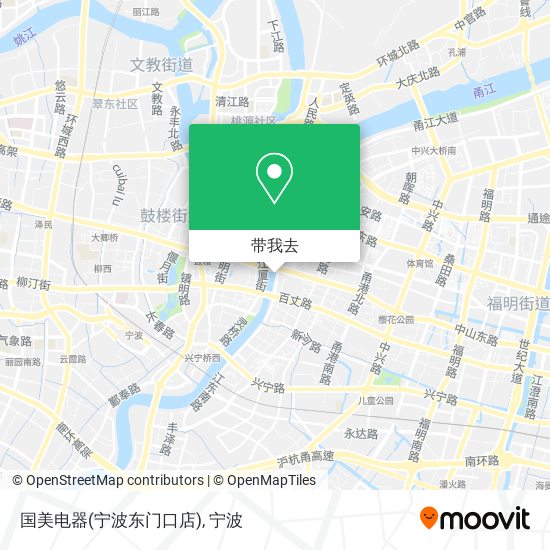 国美电器(宁波东门口店)地图