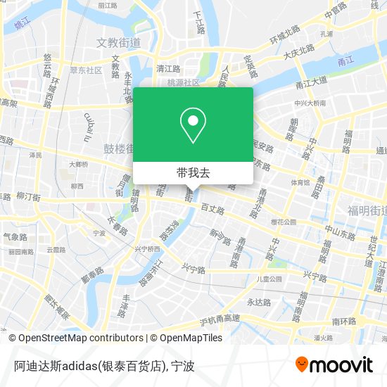阿迪达斯adidas(银泰百货店)地图