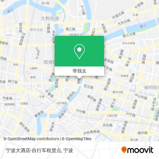 宁波大酒店-自行车租赁点地图