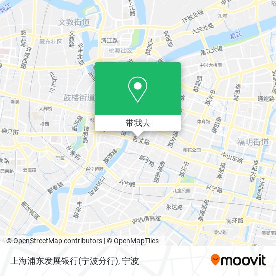 上海浦东发展银行(宁波分行)地图
