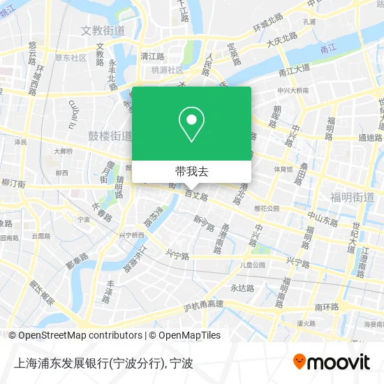 上海浦东发展银行(宁波分行)地图