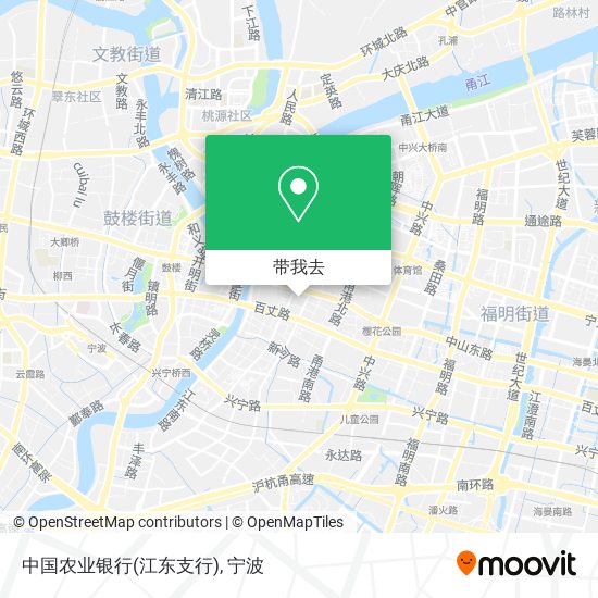 中国农业银行(江东支行)地图