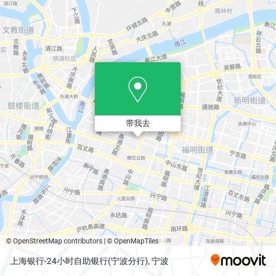 上海银行-24小时自助银行(宁波分行)地图
