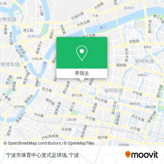 宁波市体育中心笼式足球场地图