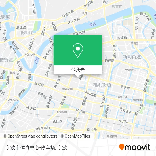 宁波市体育中心-停车场地图