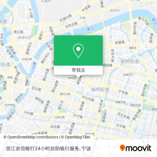浙江农信银行24小时自助银行服务地图