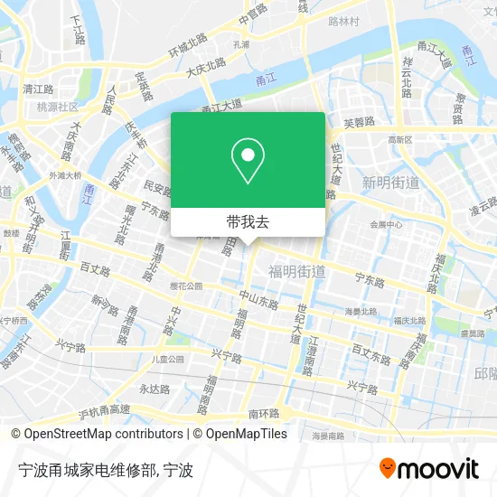 宁波甬城家电维修部地图