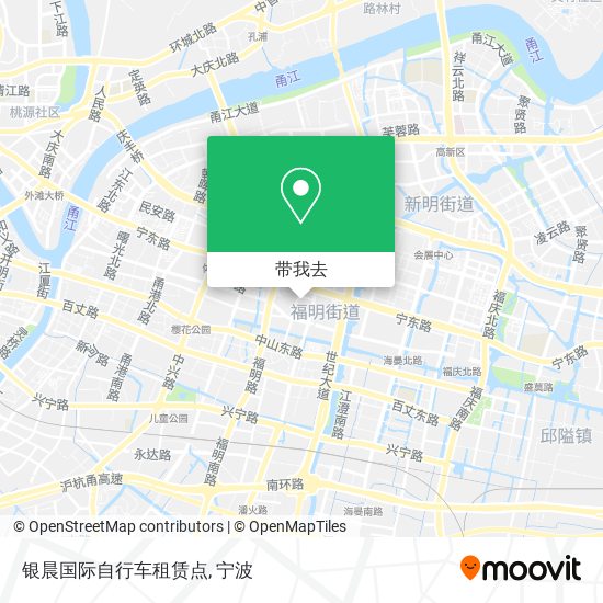 银晨国际自行车租赁点地图