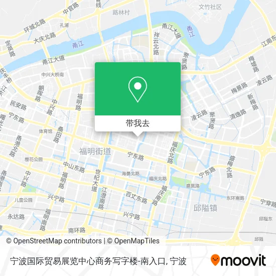 宁波国际贸易展览中心商务写字楼-南入口地图