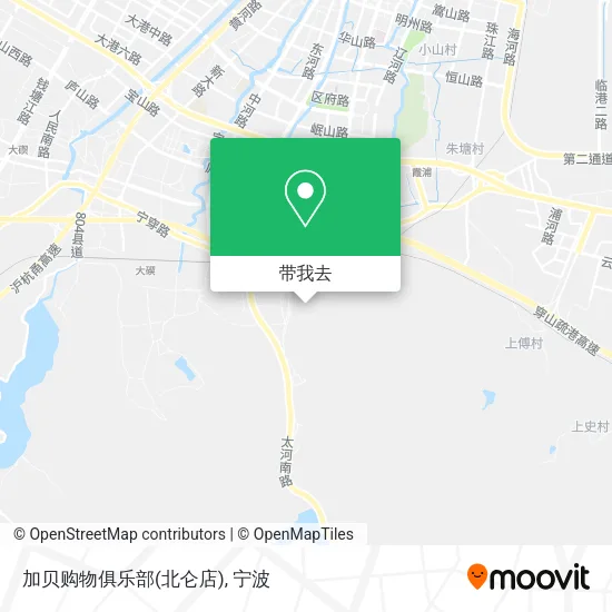 加贝购物俱乐部(北仑店)地图