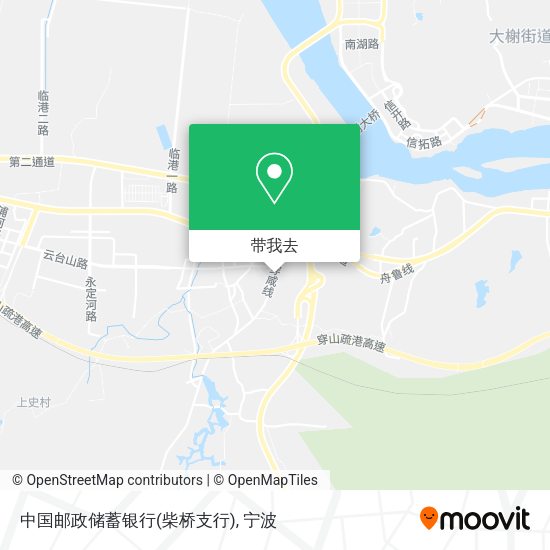 中国邮政储蓄银行(柴桥支行)地图