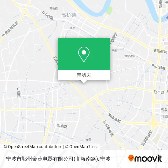 宁波市鄞州金茂电器有限公司(高桥南路)地图