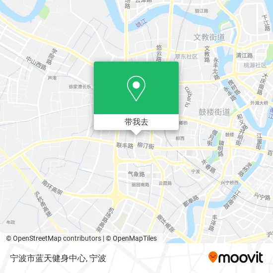 宁波市蓝天健身中心地图